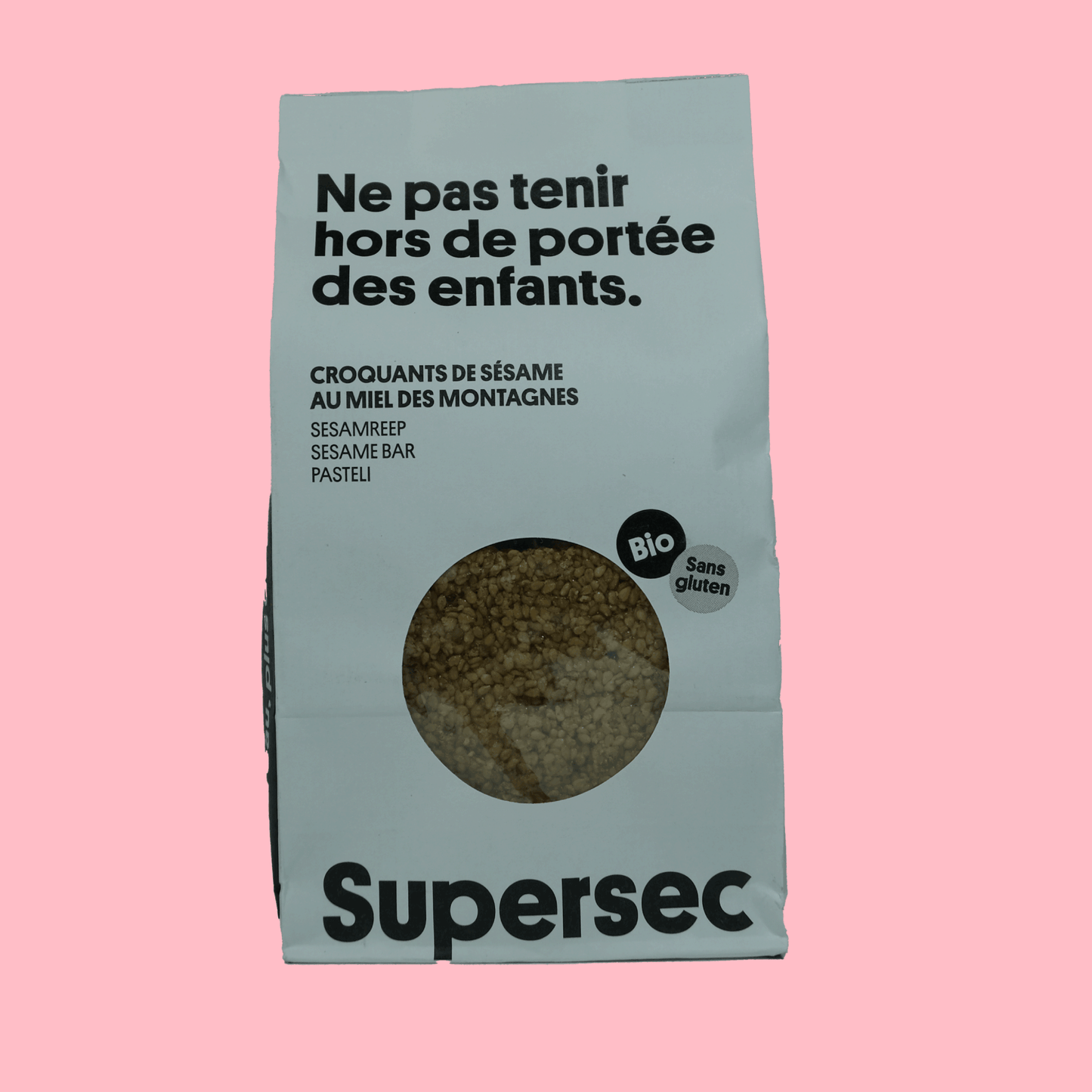 SUPERSEC - Pasteli au sésame et miel BIO